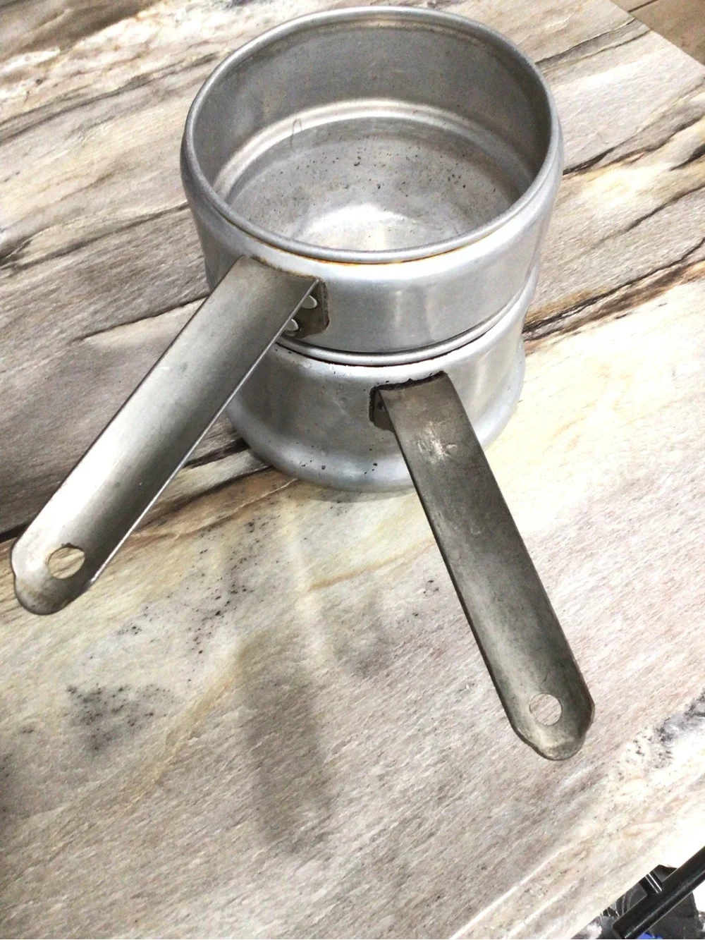 Vintage Sears Best Maid of Honor Heavy Aluminum Double Boiler 1.5 Qt No Lid